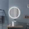 Round LED mirror