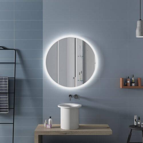 Round LED mirror