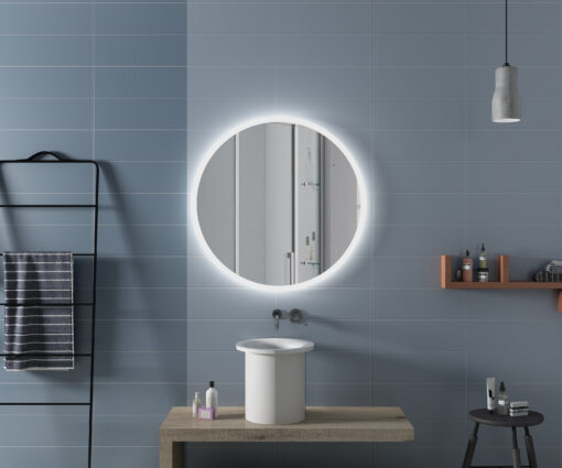 Round LED mirror