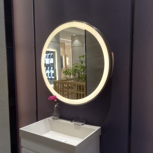 Round LED Mirror With Frame