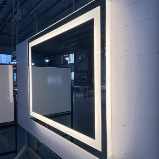 LED mirror with side diffusers